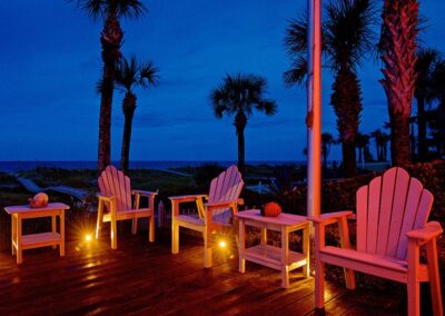 Deck and Sitting Area Landscape Lighting Tampa Bay